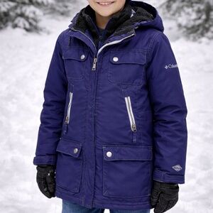 Columbia Jacket, boy, multiple pockets and adjustable hoodie, size 10/12